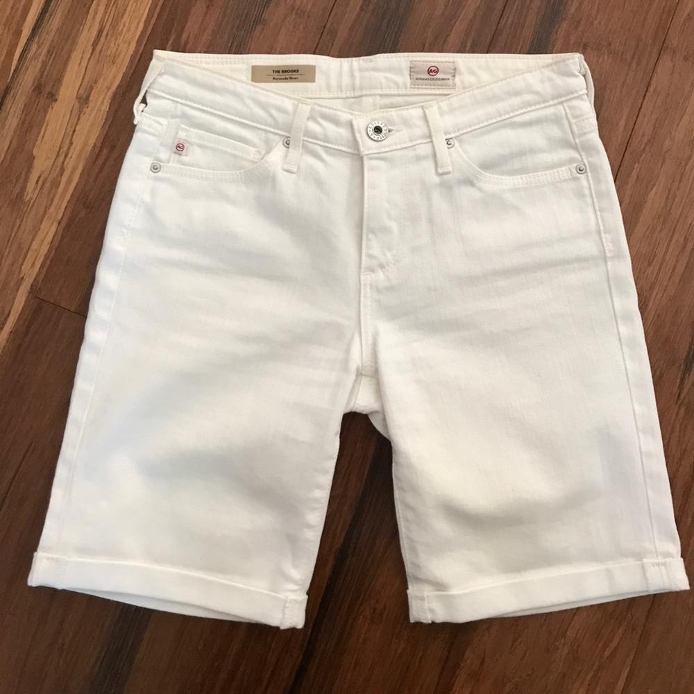AG white Bermuda shorts