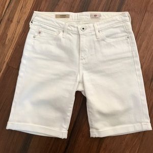 AG white Bermuda shorts