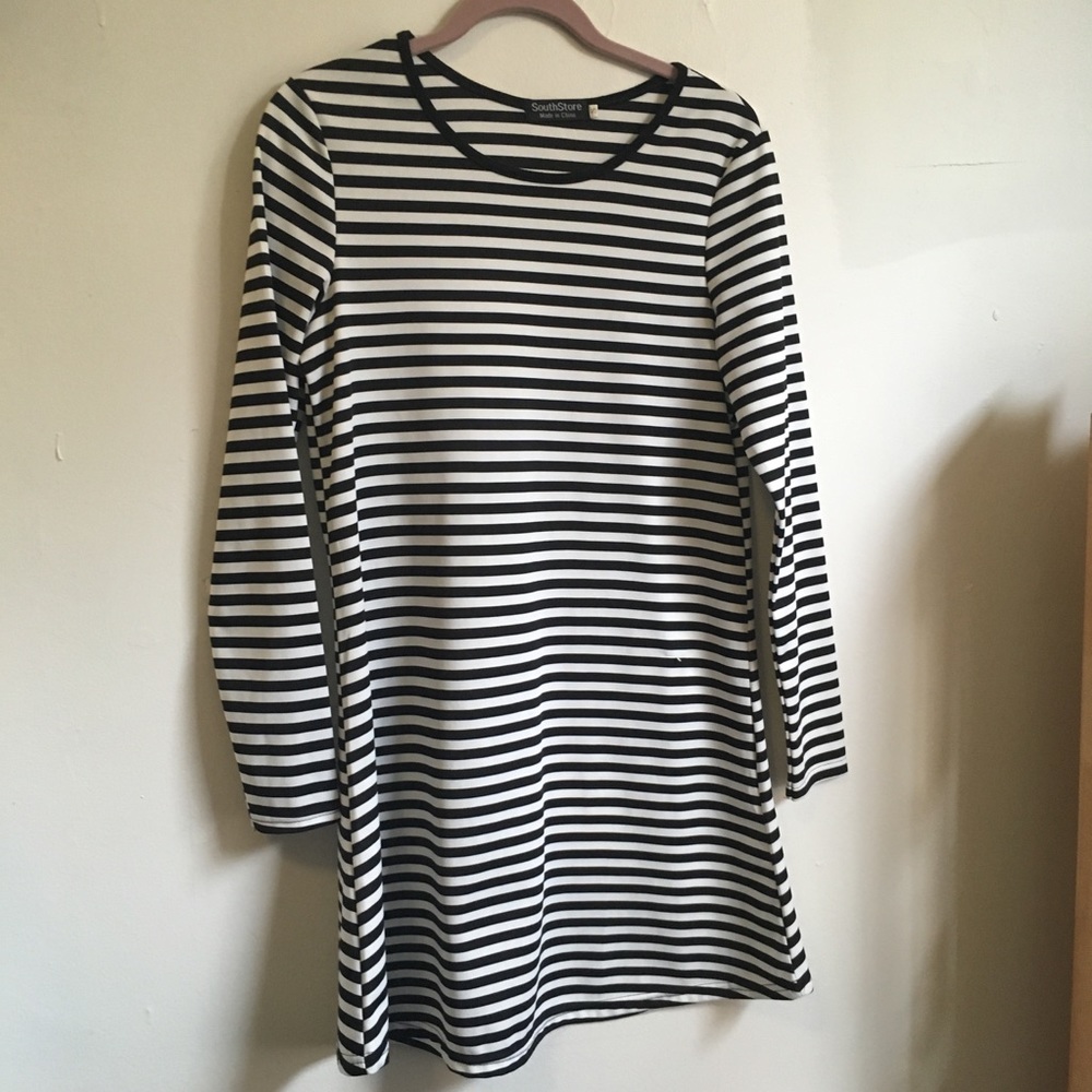 Long Sleeve Striped Dress