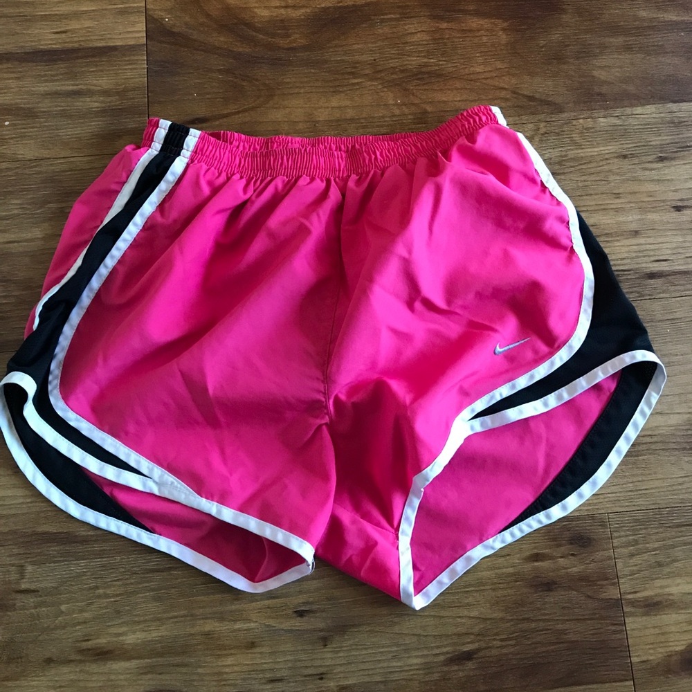 Nike Shorts - Hot Pink/White (Small)