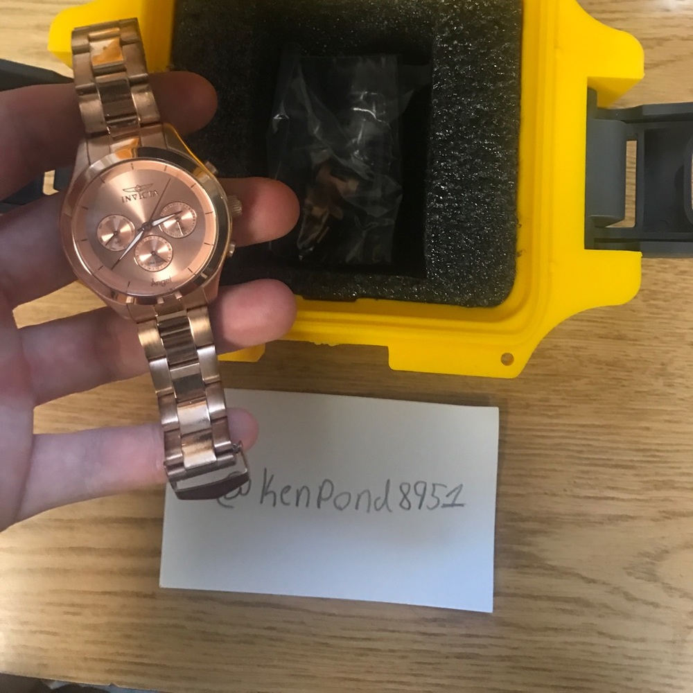 Invicta rose gold watch