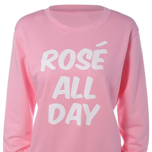 🍾Rosé All Day Crewneck Sweatshirt - Picture 2 of 6