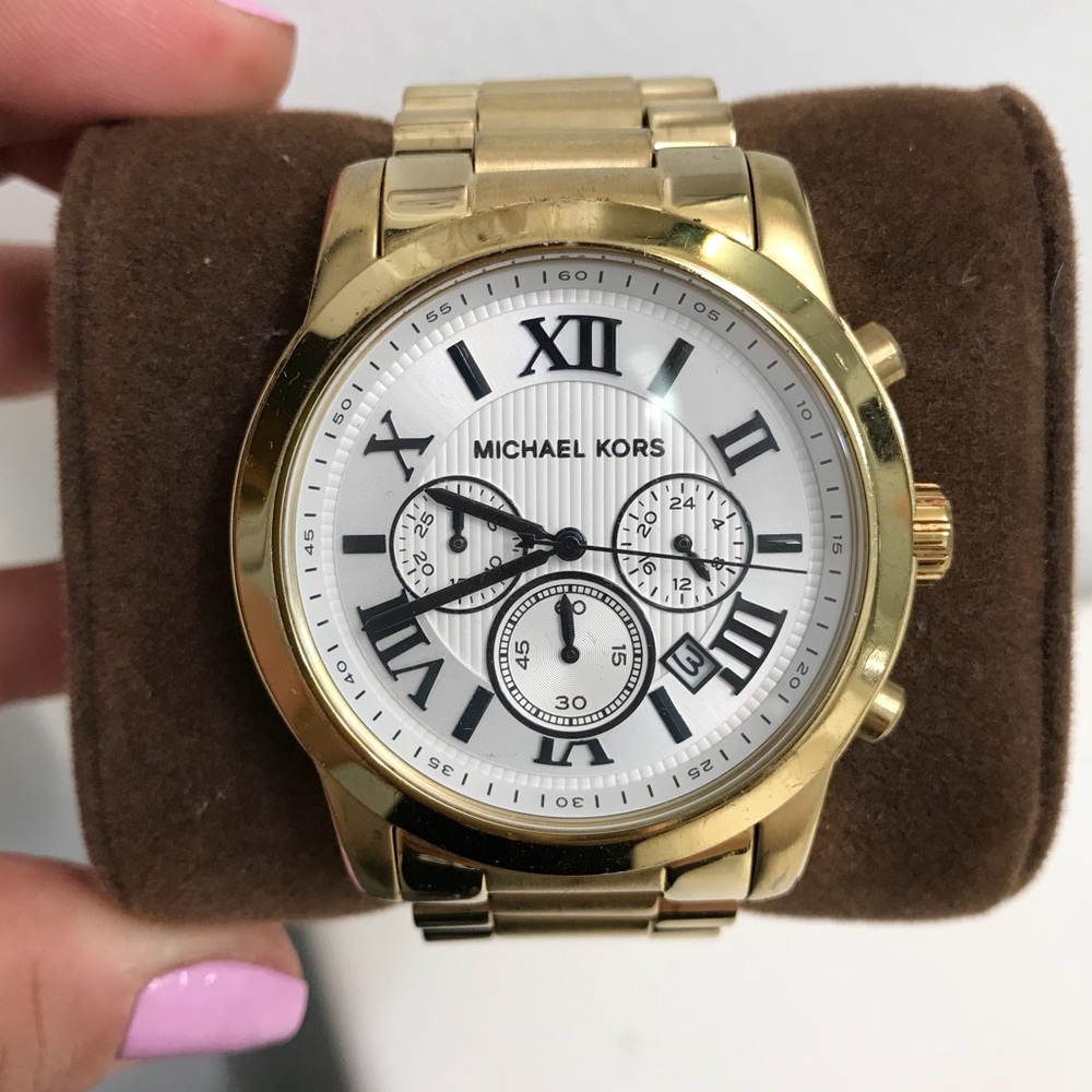 Michael Kors Cooper Chronograph Gold Watch