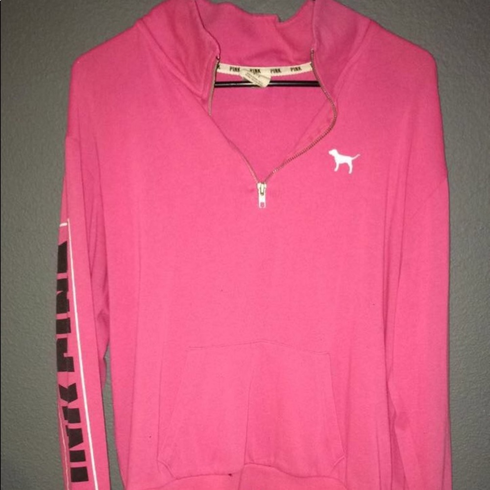Pink Quarter Zip Hoodie