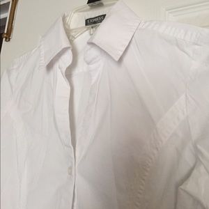 EXPRESS Size XS Button Down Shirt - V neck