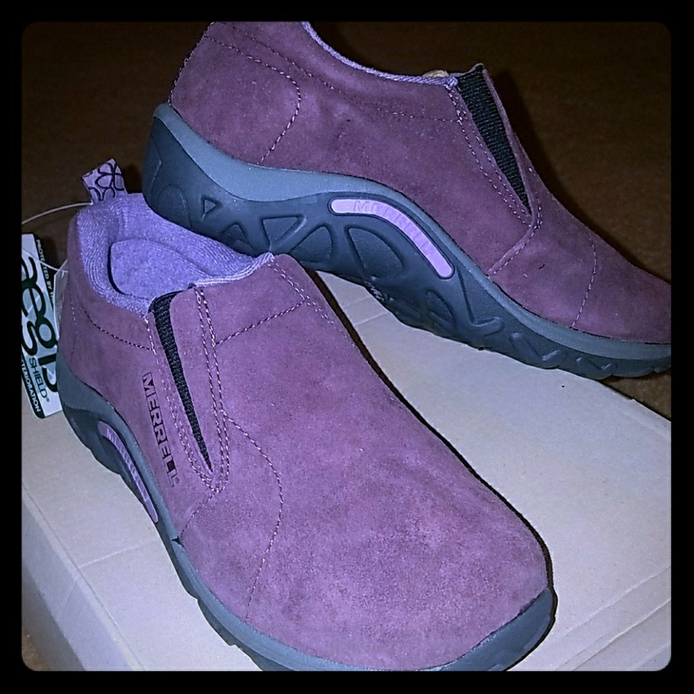 NWOT MERRELL Huckleberry Kids Jungle Mocs