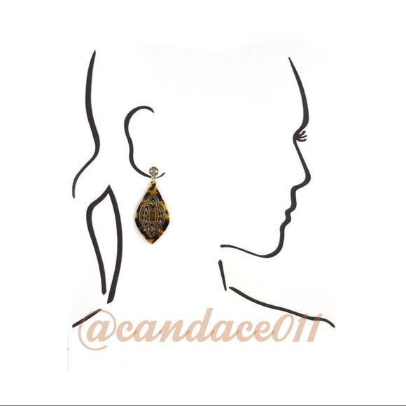 Tortious and Filigree Earrings - Picture 3 of 5