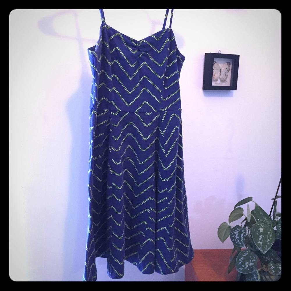 Skater Tank Blue Dress, size: S