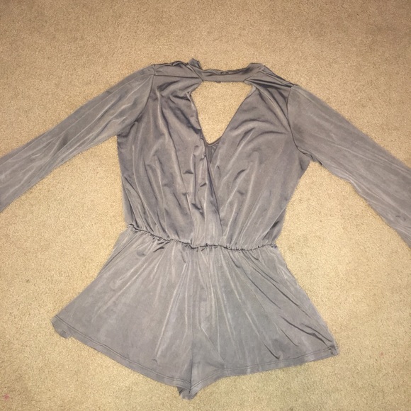 Charcoal Gray Romper - Picture 1 of 1