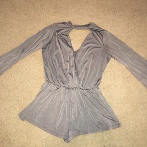 Charcoal Gray Romper