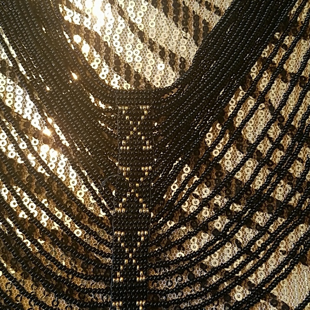 Handcrafted seed bead necklace vest - Picture 2 of 5