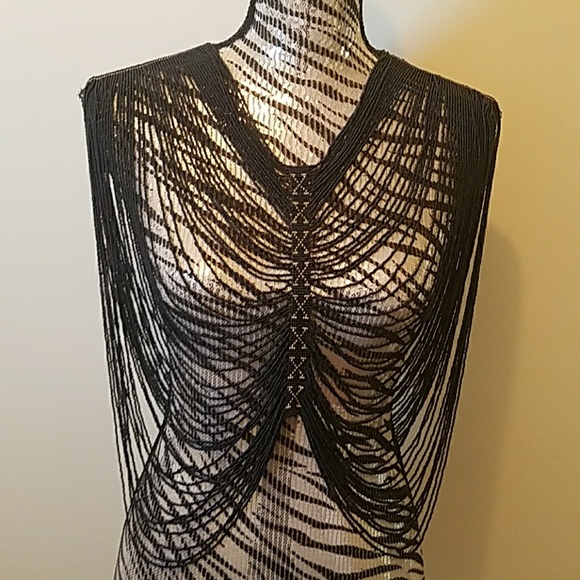 Jewelry - Handcrafted seed bead necklace vest
