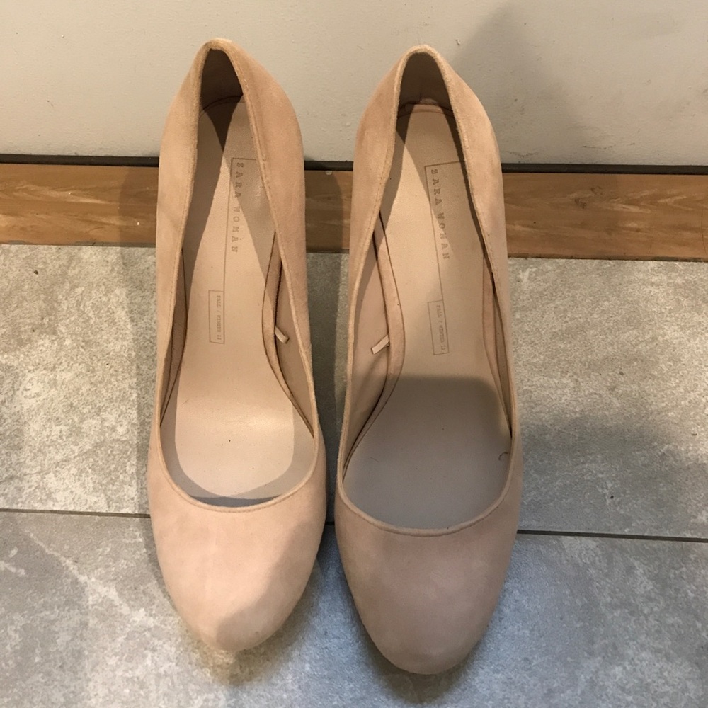 Zara cream heels