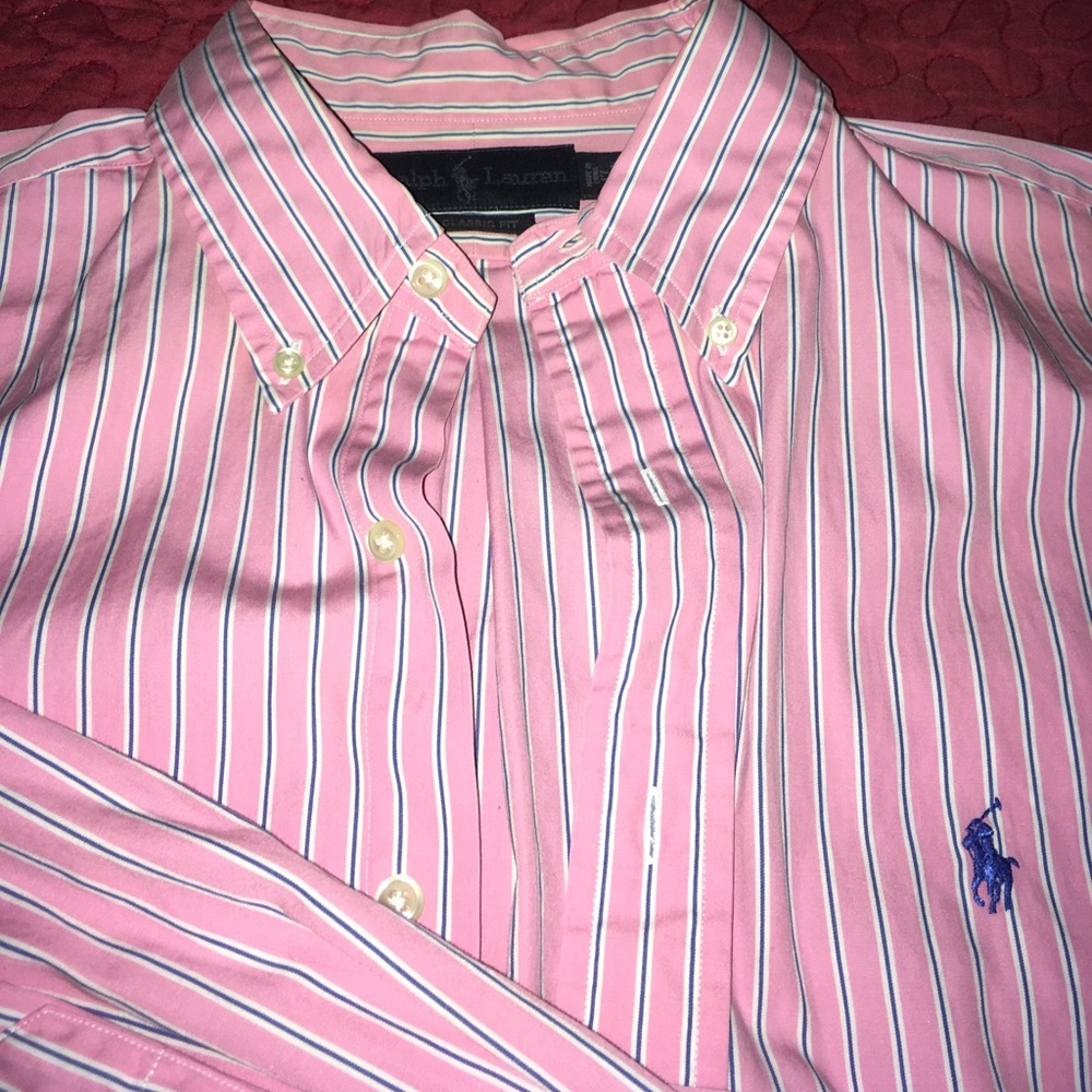 Ralph Lauren striped casual button down shirt