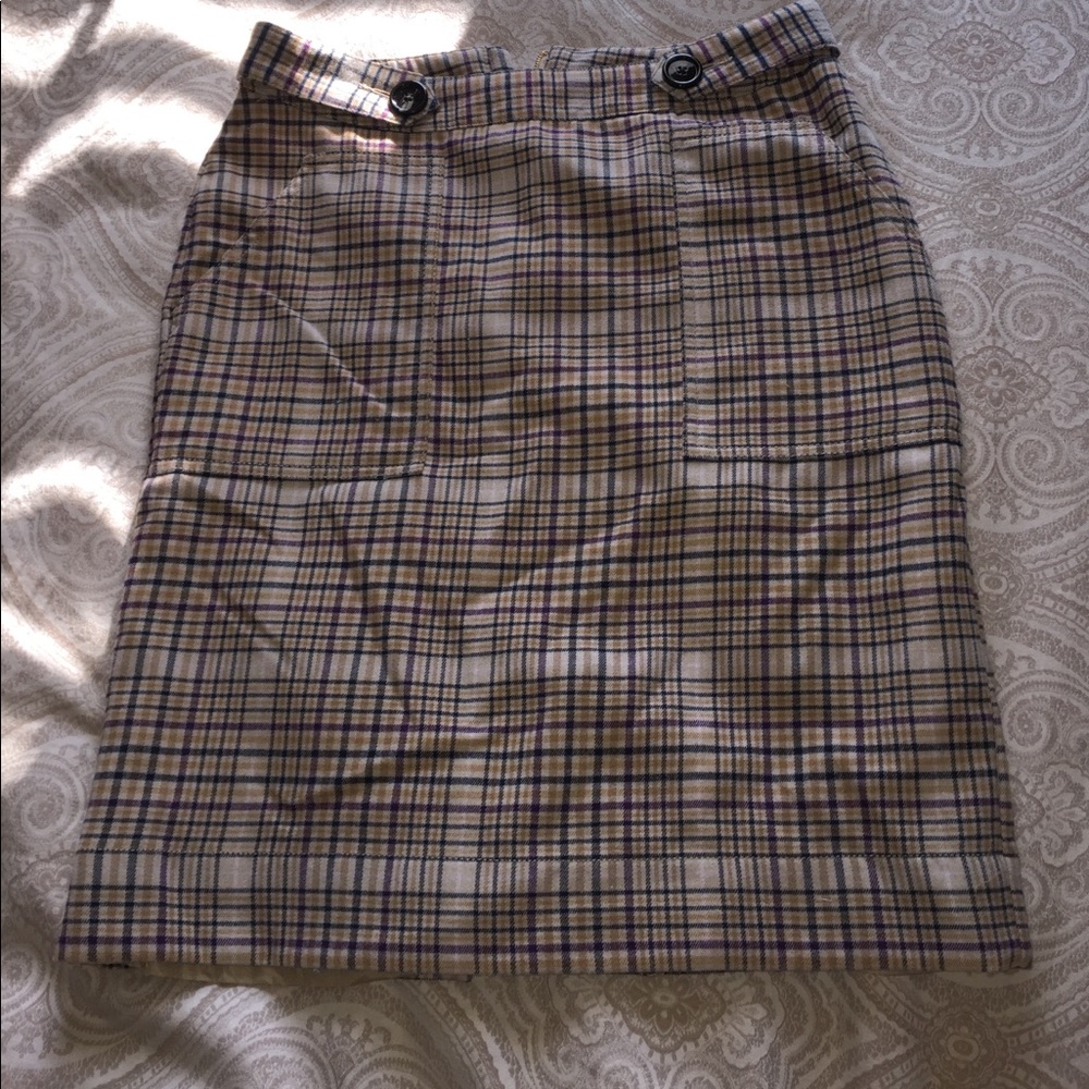 Merona Tweed Plaid Pencil Skirt Size 4