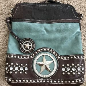 Turquoise Texas Star Crossbody