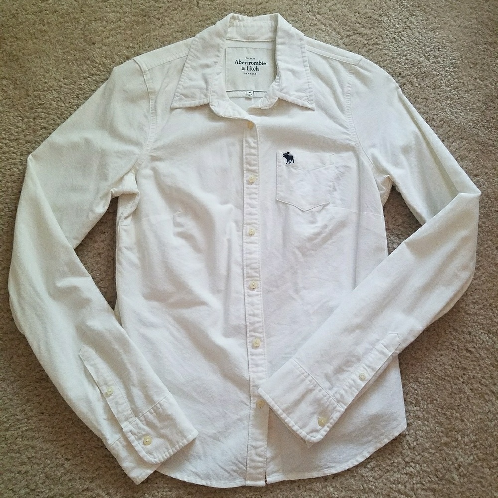 Abercrombie & Fitch White Button Up