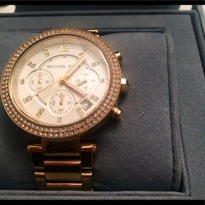 Michael Kors Parker Gold Tone Watch