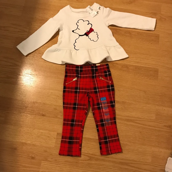 Poodle shirt and plaid pants outfit - Picture 1 of 4