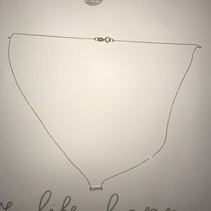 Dana Rebecca Sylvie Rose Bar Necklace 16" gold