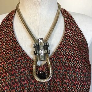 Gorgeous gold and diamond accent necklace