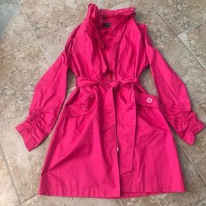 Super cute pink rain coat/all weather coat