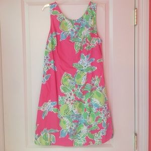 Lilly Pulitzer Delia shift in "pink lemonade" sz4