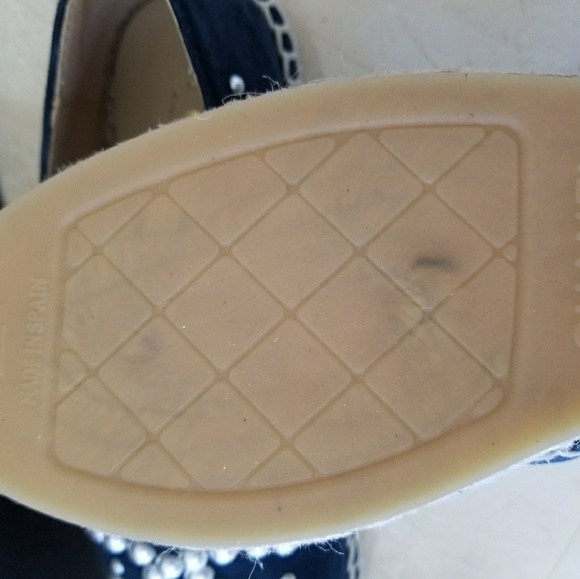 ❌SOLD❌ Chanel Navy Black Espadrilles Size 38 - Picture 7 of 8