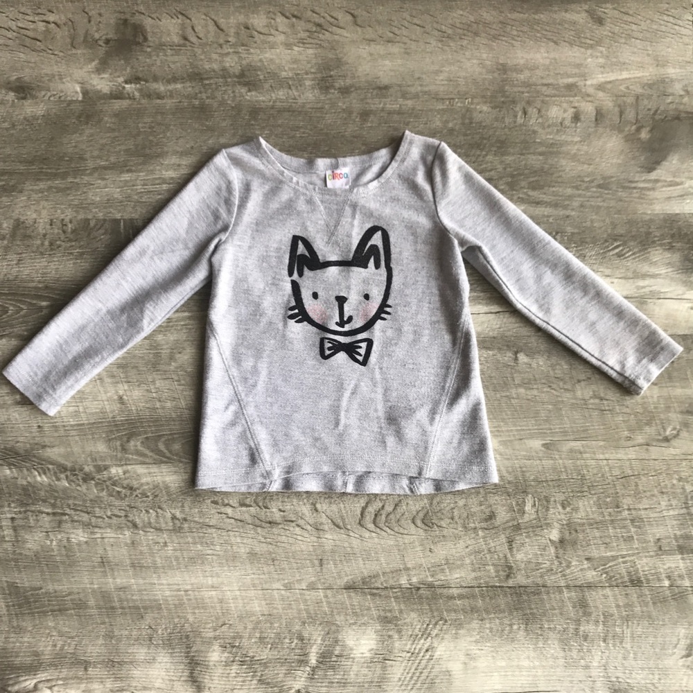 Lightweight Glitter Cat Sweatshirt!