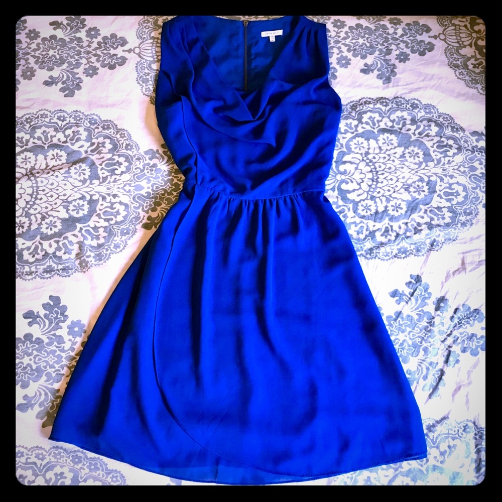 Under Skies A-Line Brilliant Blue Dress