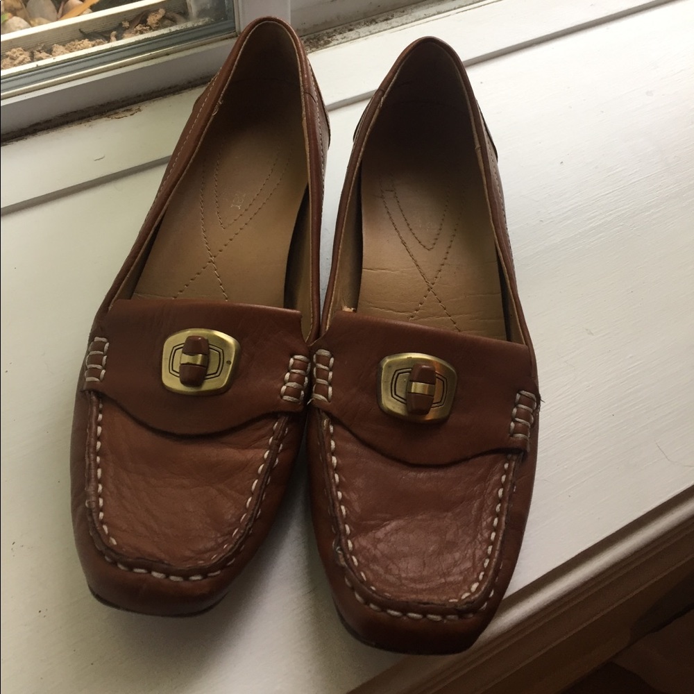 Brown loafers