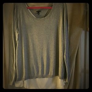 Grey long sleeve top