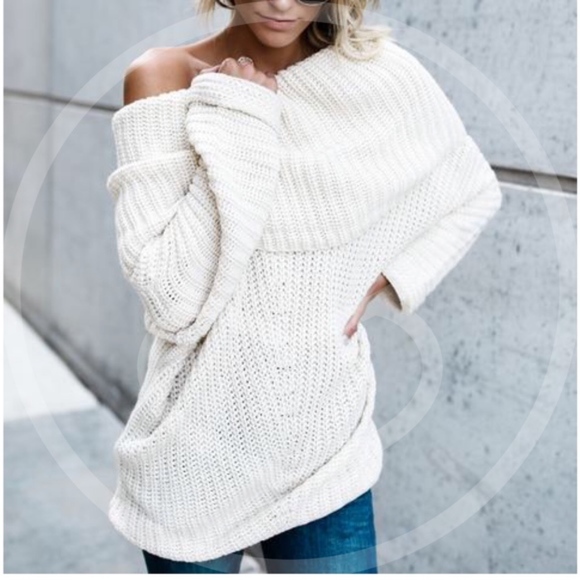 🚨1 HR SALE🚨SYDNEY sweater top - CREAM - Picture 4 of 5