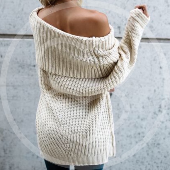 🚨1 HR SALE🚨SYDNEY sweater top - CREAM - Picture 2 of 5