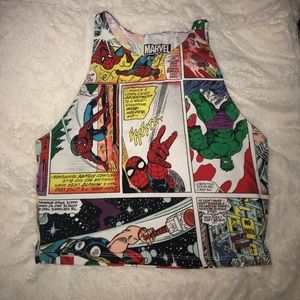 MARVEL comics crop top
