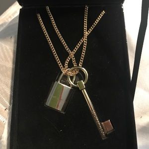 Victoria secret lock and key chain