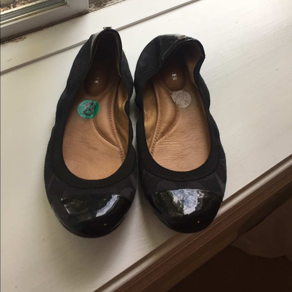Black coach flats
