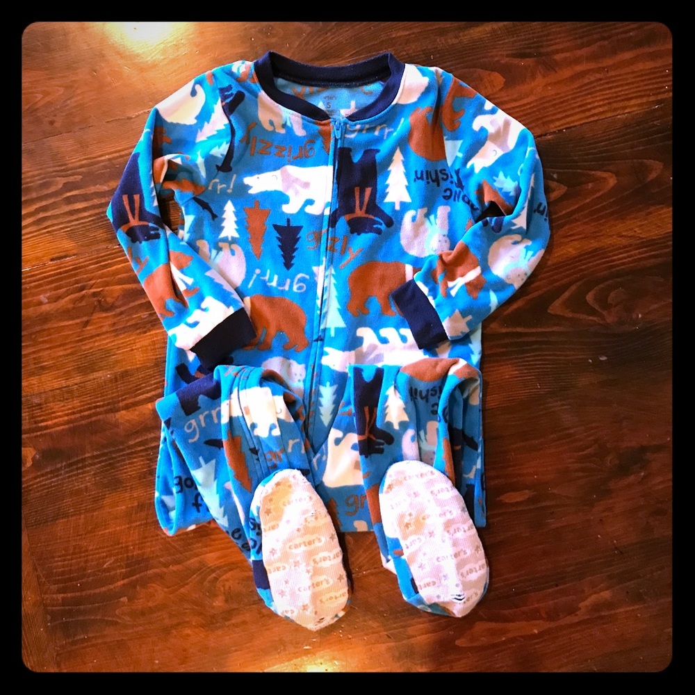 Boys footed pj's