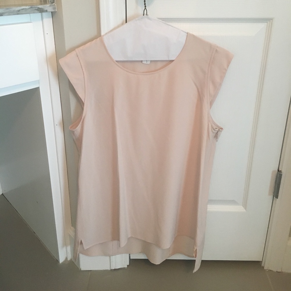 Skaist Taylor light pink designer top 100% silk