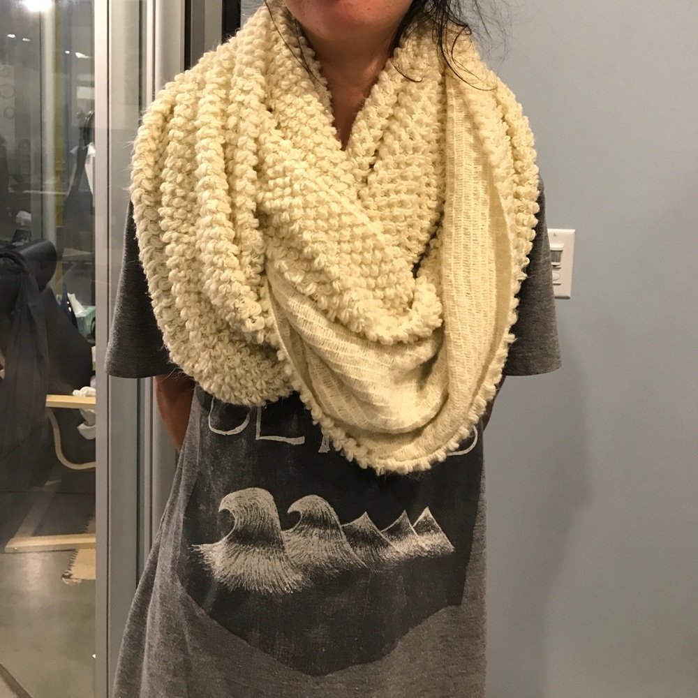warm and trendy infinity scarf.