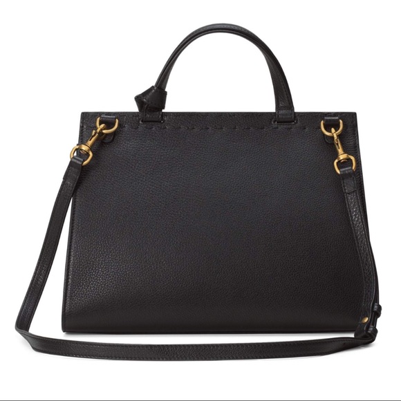 💯💝💖GUCCI Calfskin Leather GG Marmont Handle Bag - Picture 6 of 8