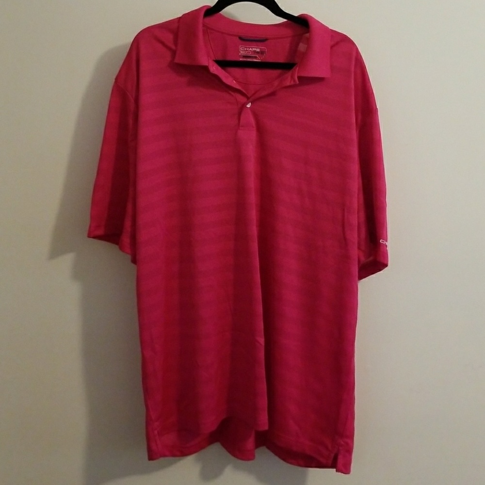 Men's pink golf shirt