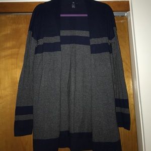 Gap Striped Boyfriend Cardigan