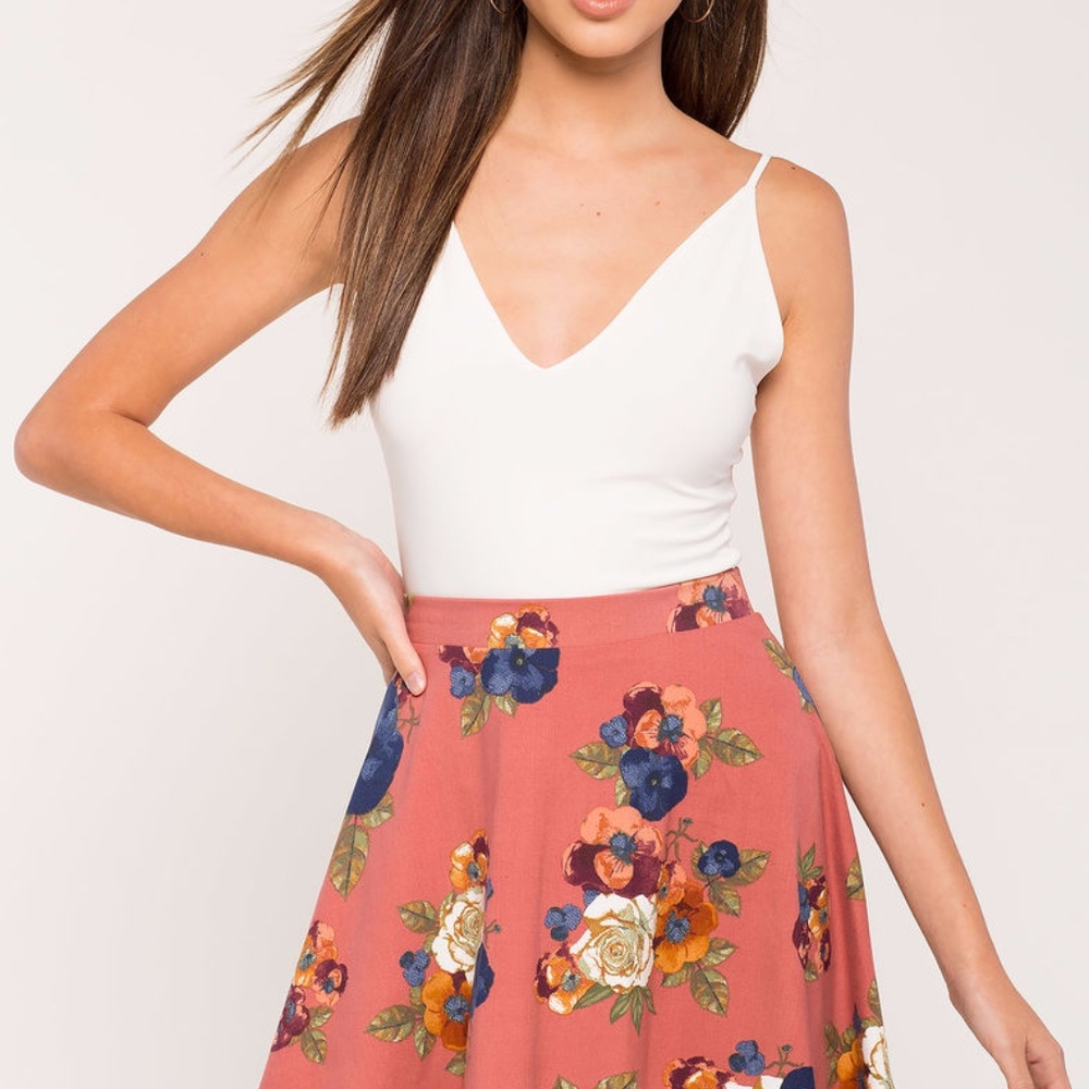 Floral Skater Skirt