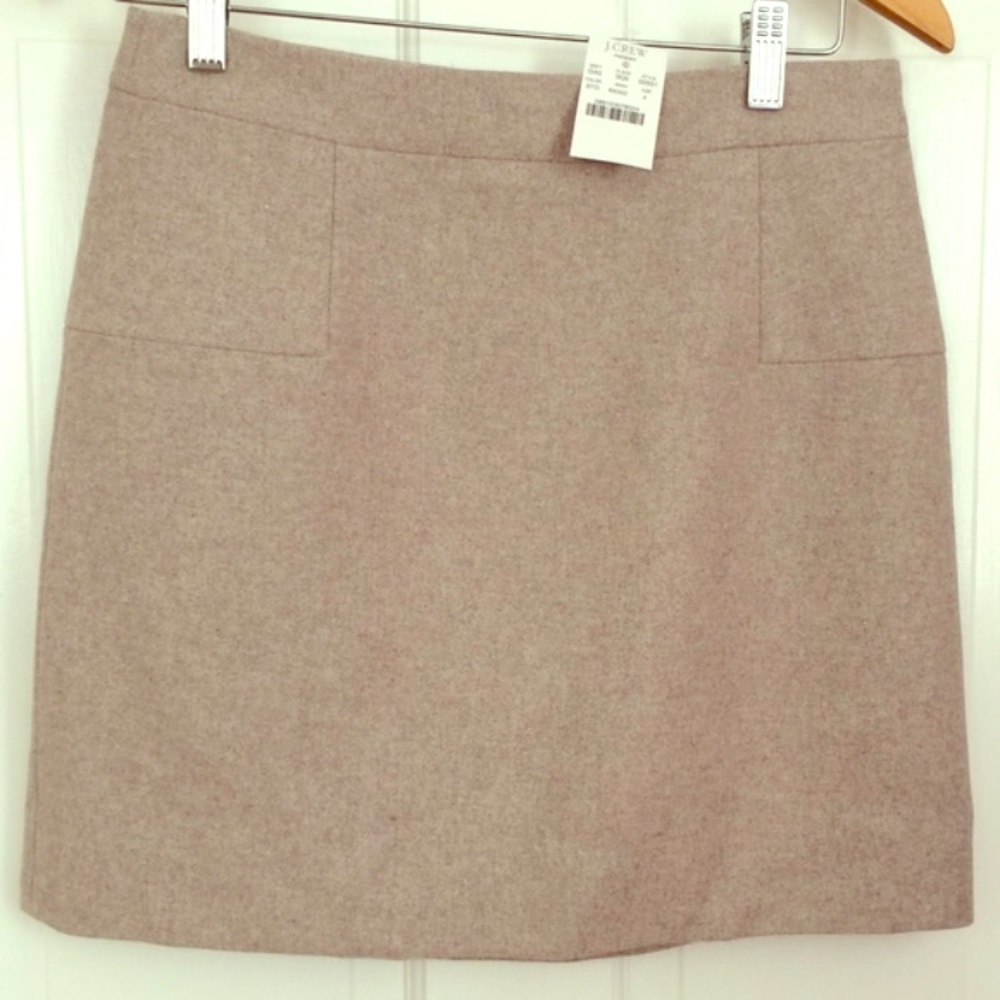 J Crew Wool Mini Skirt