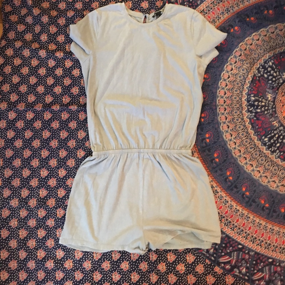 Short sleeved romper