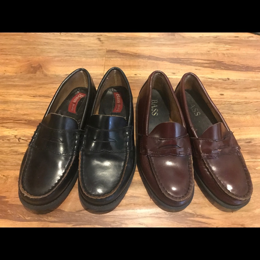 Lot of 2 boys Bass dress shoes size 2