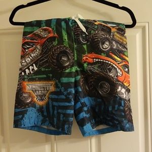 Monster jam swim trunks