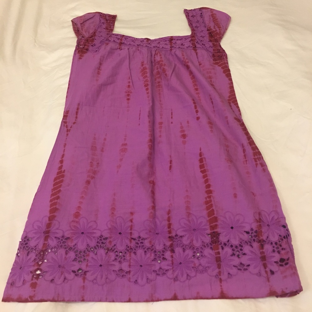 Chaudry KC embroidered Dress/ beach cover-up L