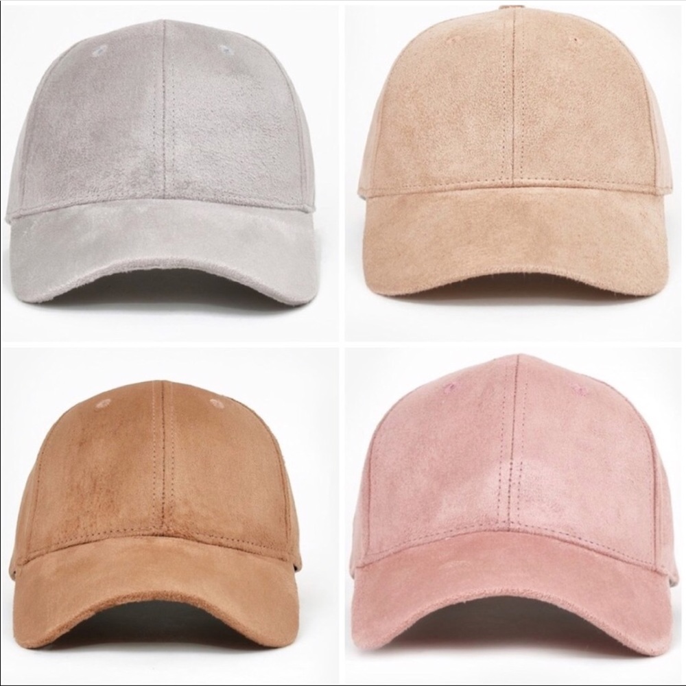 JUST IN! Suede baseball caps